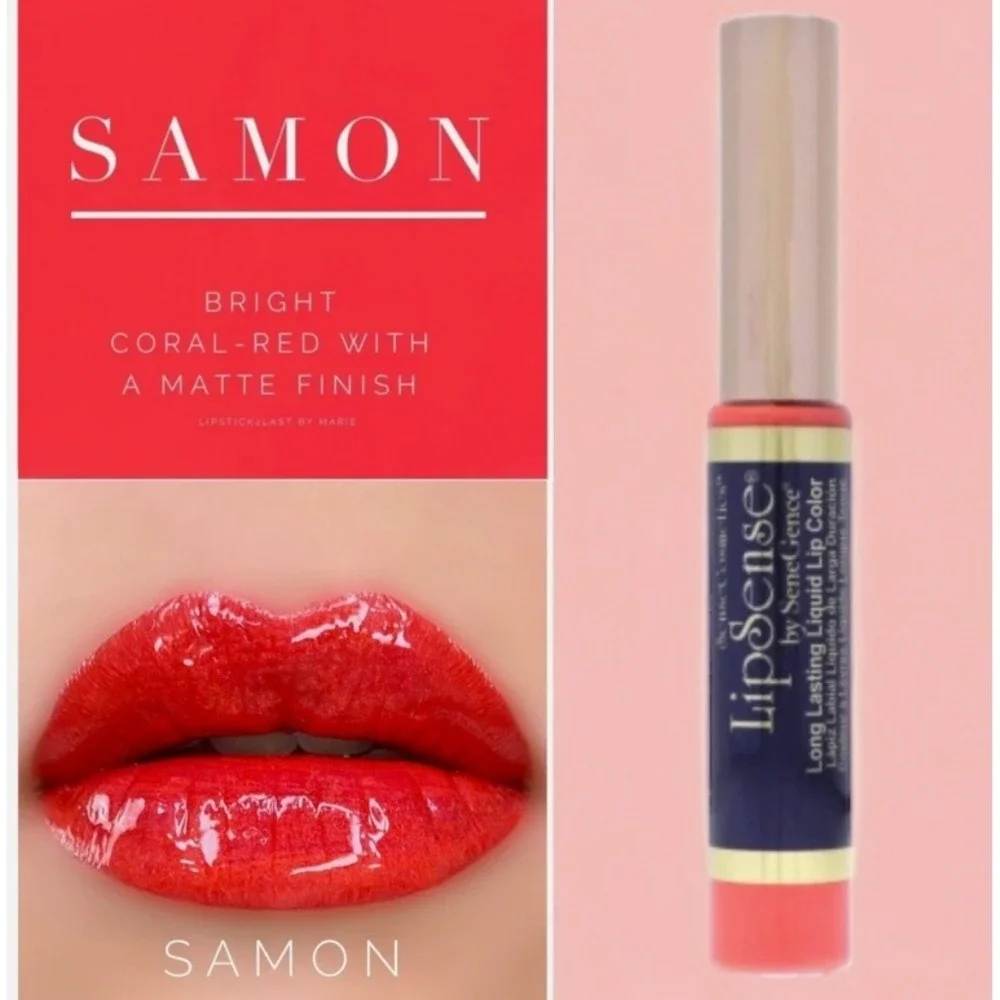 NEW LipSense Liquid Lipstick - Samon - Full Size, Sealed